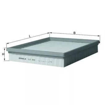 Filtre à air MAHLE LX 432