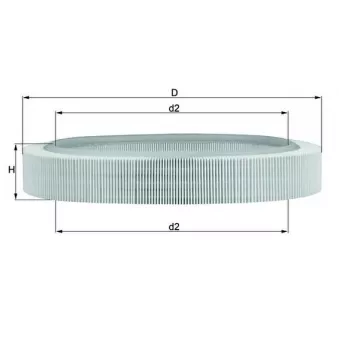 Filtre à air MAHLE LX 58