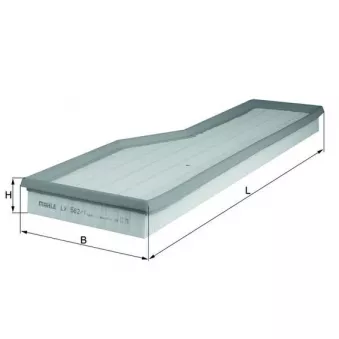 Filtre à air MAHLE LX 582/1