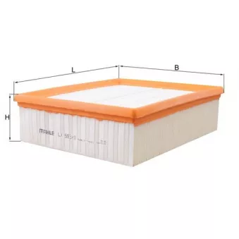Filtre à air MAHLE LX 593/1