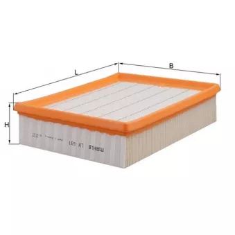 Filtre à air MAHLE LX 691