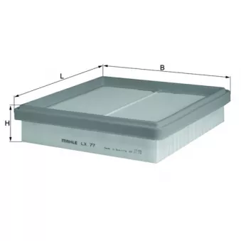 Filtre à air MAHLE LX 77