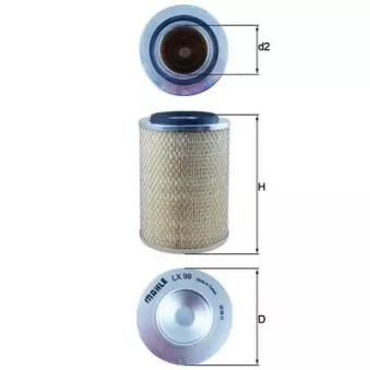 Filtre à air MAHLE LX 99
