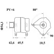 Alternateur MAHLE MG 1068 - Visuel 2