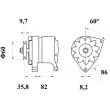 Alternateur MAHLE MG 107 - Visuel 2