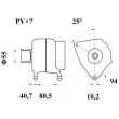 Alternateur MAHLE MG 1075 - Visuel 2