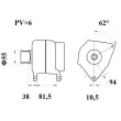 Alternateur MAHLE MG 1081 - Visuel 2
