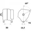 Alternateur MAHLE MG 1091 - Visuel 1