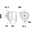 Alternateur MAHLE MG 176 - Visuel 2