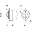 Alternateur MAHLE MG 188 - Visuel 2