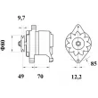Alternateur MAHLE MG 191 - Visuel 2