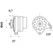 Alternateur MAHLE MG 205 - Visuel 2