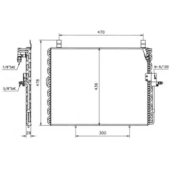 Condenseur, climatisation NRF 35128