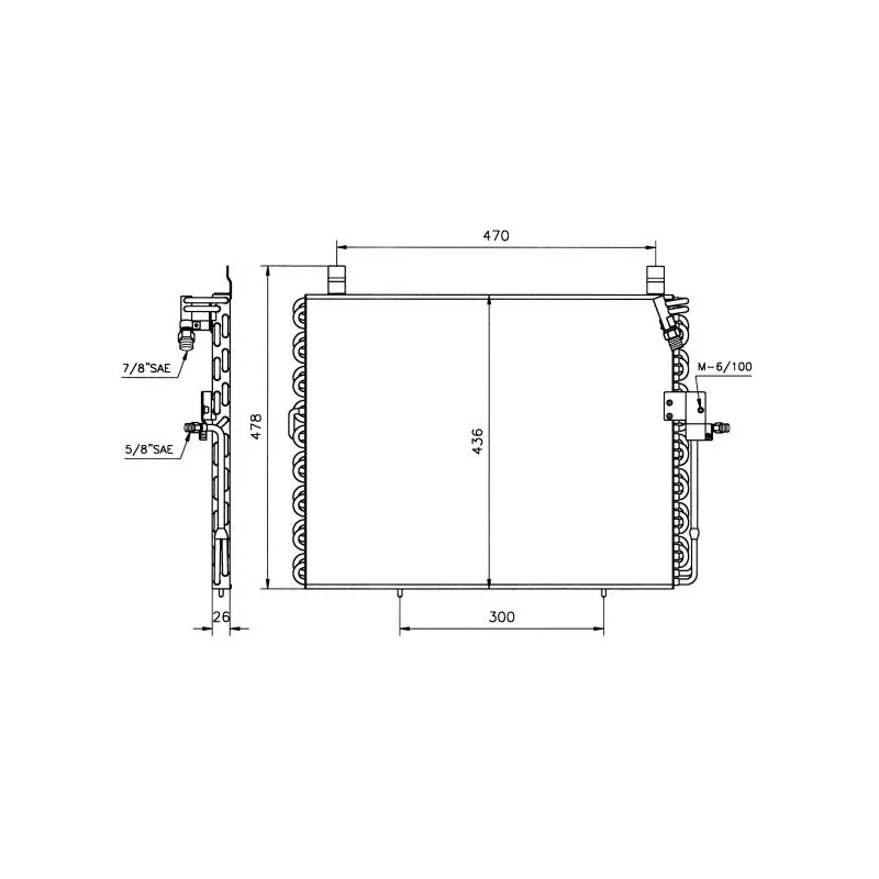 Condenseur, climatisation NRF 35128
