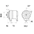 Alternateur MAHLE MG 244 - Visuel 3