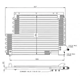 Condenseur, climatisation NRF 35143