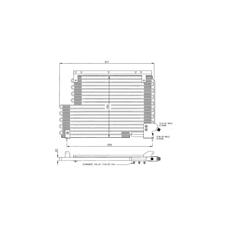 Condenseur, climatisation NRF 35143