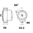 Alternateur MAHLE MG 262 - Visuel 2