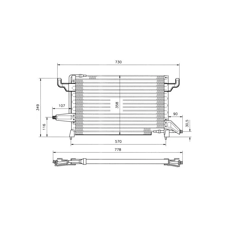 Condenseur, climatisation NRF 35152