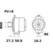 Alternateur MAHLE MG 321 - Visuel 2