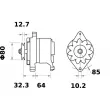 Alternateur MAHLE MG 355 - Visuel 2