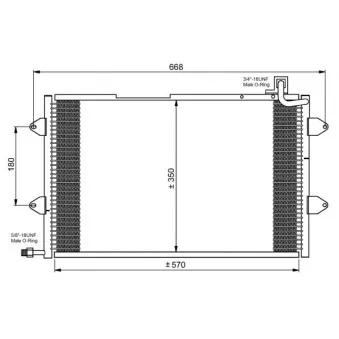 Condenseur, climatisation NRF 35217