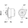 Alternateur MAHLE MG 401 - Visuel 2