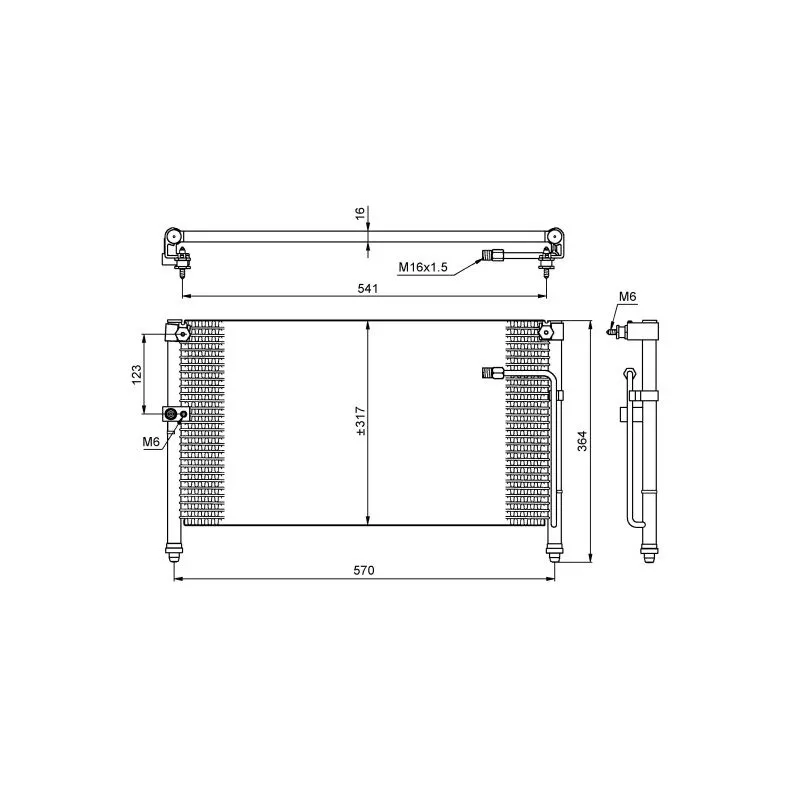 Condenseur, climatisation NRF 35223