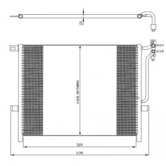 Condenseur, climatisation NRF 35224