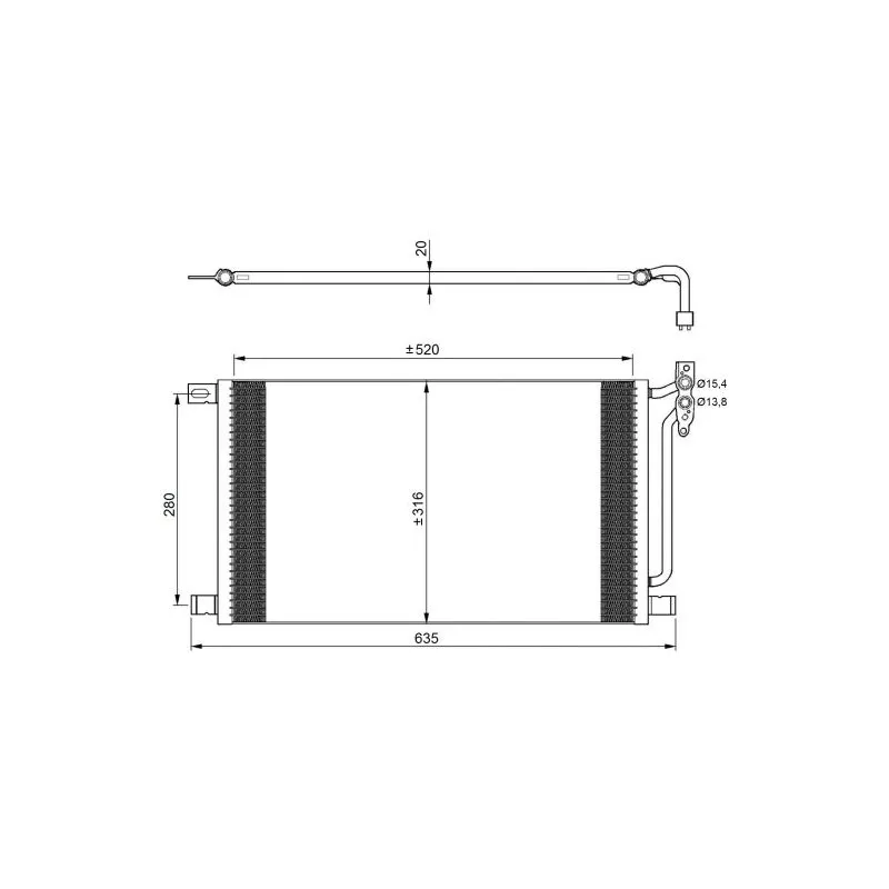 Condenseur, climatisation NRF 35225