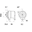 Alternateur MAHLE MG 426 - Visuel 2