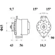 Alternateur MAHLE MG 45 - Visuel 2