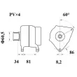 Alternateur MAHLE MG 454 - Visuel 2