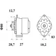 Alternateur MAHLE MG 462 - Visuel 2