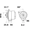 Alternateur MAHLE MG 464 - Visuel 2