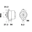 Alternateur MAHLE MG 479 - Visuel 2