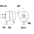 Alternateur MAHLE MG 506 - Visuel 1