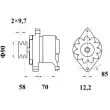 Alternateur MAHLE MG 521 - Visuel 2