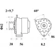 Alternateur MAHLE MG 523 - Visuel 2
