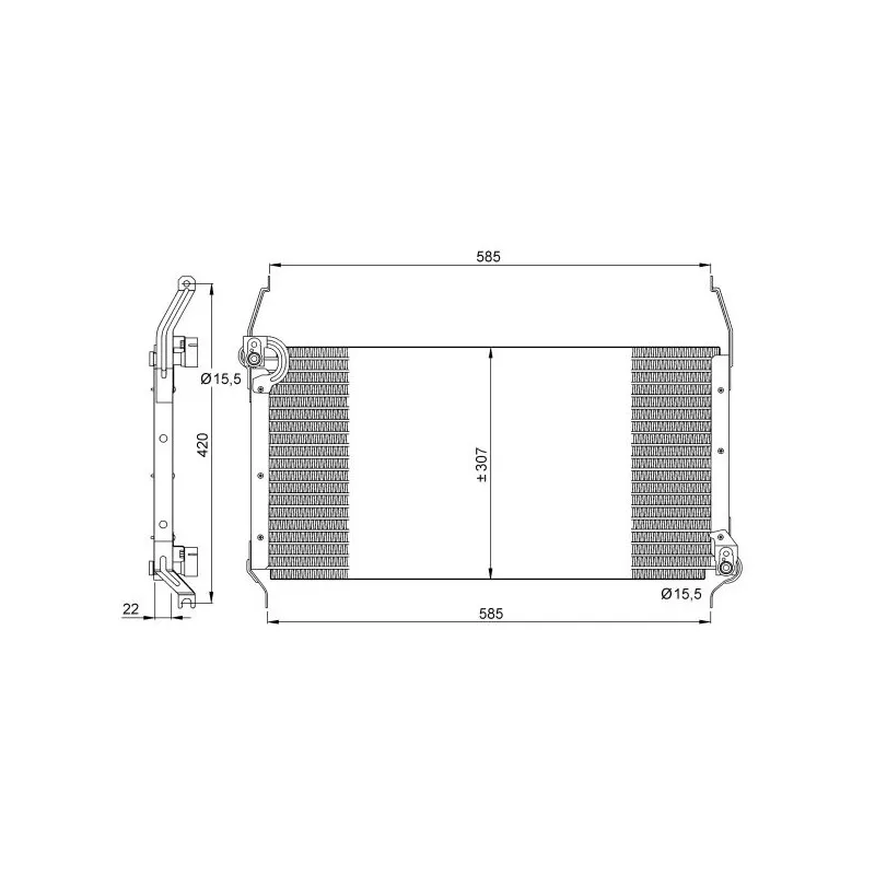 Condenseur, climatisation NRF 35253