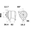 Alternateur MAHLE MG 550 - Visuel 2