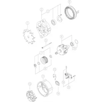 Alternateur MAHLE MG 568