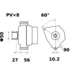 Alternateur MAHLE MG 571 - Visuel 2