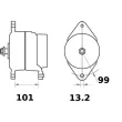 Alternateur MAHLE MG 575 - Visuel 2
