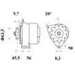 Alternateur MAHLE MG 598 - Visuel 2