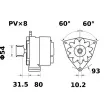 Alternateur MAHLE MG 622 - Visuel 2