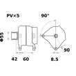 Alternateur MAHLE MG 70 - Visuel 2