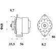 Alternateur MAHLE MG 85 - Visuel 2