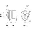Alternateur MAHLE MG 98 - Visuel 3