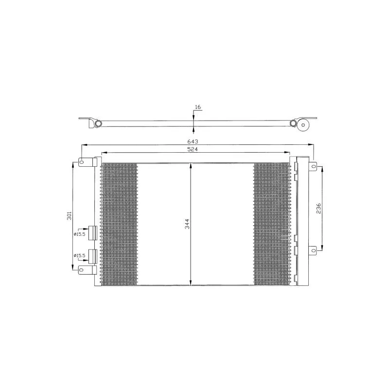 Condenseur, climatisation NRF 35330